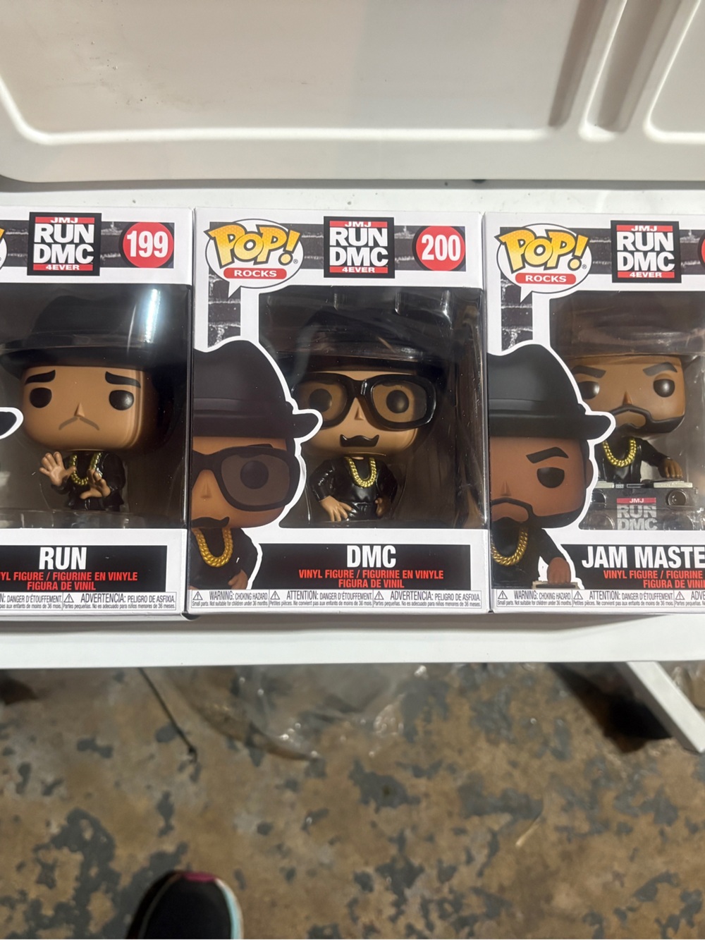 Funko pop set ,  new , RUN , DMC and Master Jay Vinyl Figures